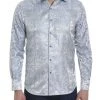 Robert Graham Oceans Ahead Paisley Silk Long-Sleeve Shirt For Men