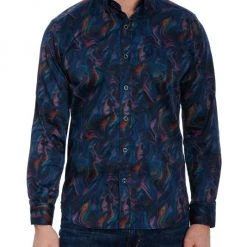 Robert Graham Nori Marble-Print Shirt For Men -Outlet Robert Graham Store unnamed file 342