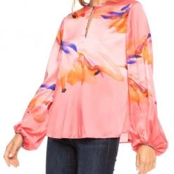 Robert Graham Elizabeth Printed Silk-Blend Blouse -Outlet Robert Graham Store unnamed file 353