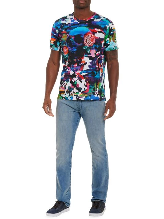 Robert Graham Edge Of Waikiki Crewneck T-Shirt For Men 4 Robert Graham Edge Of Waikiki Crewneck T-Shirt For Men - Image 2