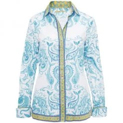 Outlet Robert Graham Store 38 Robert Graham Priscilla Mermaid-Print Shirt
