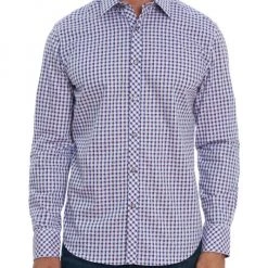 Robert Graham Bonham Check Collared Shirt For Men