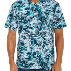 Robert Graham Wave Decay Knit Cotton Piqué Polo For Men Blue -Outlet Robert Graham Store unnamed file 427