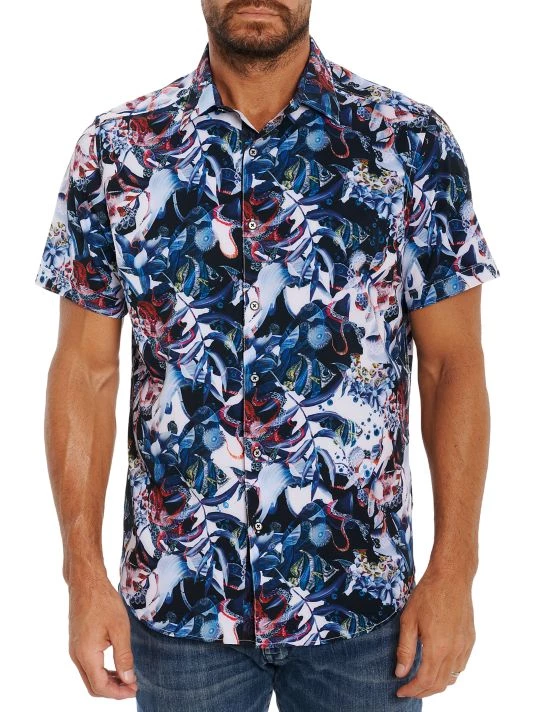 Robert Graham Banyan Short-Sleeve Woven Shirt For Men 3 Robert Graham Banyan Short-Sleeve Woven Shirt For Men