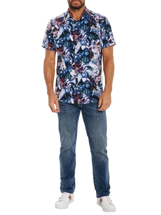 Robert Graham Banyan Short-Sleeve Woven Shirt For Men 4 Robert Graham Banyan Short-Sleeve Woven Shirt For Men - Image 2