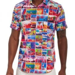 Robert Graham The Getaway Short-Sleeved Woven Shirt For Men