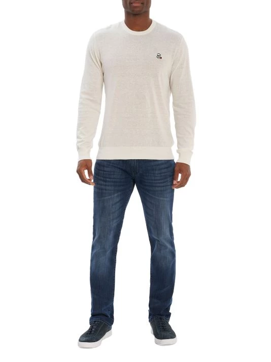 Robert Graham Drifters Embroidered Skull Long-Sleeve T-Shirt For Men Navy 4 Robert Graham Drifters Embroidered Skull Long-Sleeve T-Shirt For Men Navy - Image 2