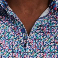 Robert Graham Coral Twist Short-Sleeve Woven Shirt For Men -Outlet Robert Graham Store unnamed file 535