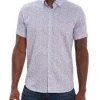 Robert Graham Park Shore Allover Print Tailored-Fit Short-Sleeve Shirt For Men