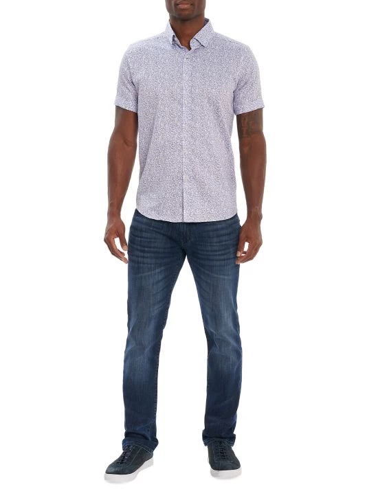 Robert Graham Park Shore Allover Print Tailored-Fit Short-Sleeve Shirt For Men 4 Robert Graham Park Shore Allover Print Tailored-Fit Short-Sleeve Shirt For Men - Image 2
