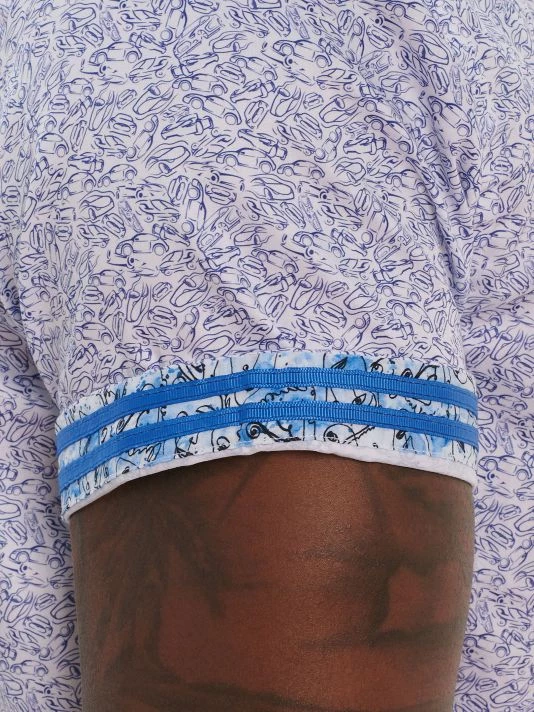 Robert Graham Park Shore Allover Print Tailored-Fit Short-Sleeve Shirt For Men 6 Robert Graham Park Shore Allover Print Tailored-Fit Short-Sleeve Shirt For Men - Image 4