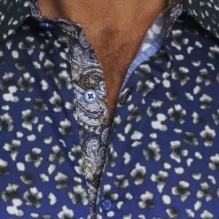 Robert Graham Casa Aqua Stretch Cotton Shirt For Men -Outlet Robert Graham Store unnamed file 547