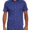 Robert Graham Back Bay Short-Sleeve Woven Shirt For Men