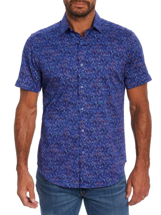 Robert Graham Back Bay Short-Sleeve Woven Shirt For Men 3 Robert Graham Back Bay Short-Sleeve Woven Shirt For Men