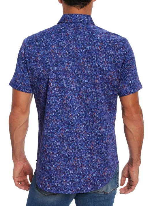 Robert Graham Back Bay Short-Sleeve Woven Shirt For Men 4 Robert Graham Back Bay Short-Sleeve Woven Shirt For Men - Image 2