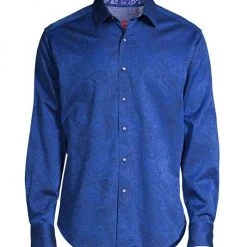 Robert Graham Andretti Classic-Fit Paisley Print Sport Shirt For Men Navy -Outlet Robert Graham Store unnamed file 6