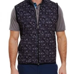 Robert Graham Skull Fleece Vest For Men