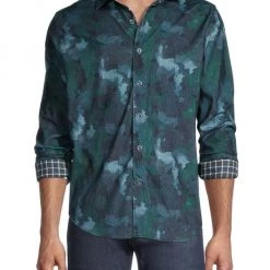 Robert Graham Beemon Camo Print Button-Down Shirt For Men -Outlet Robert Graham Store unnamed file 630