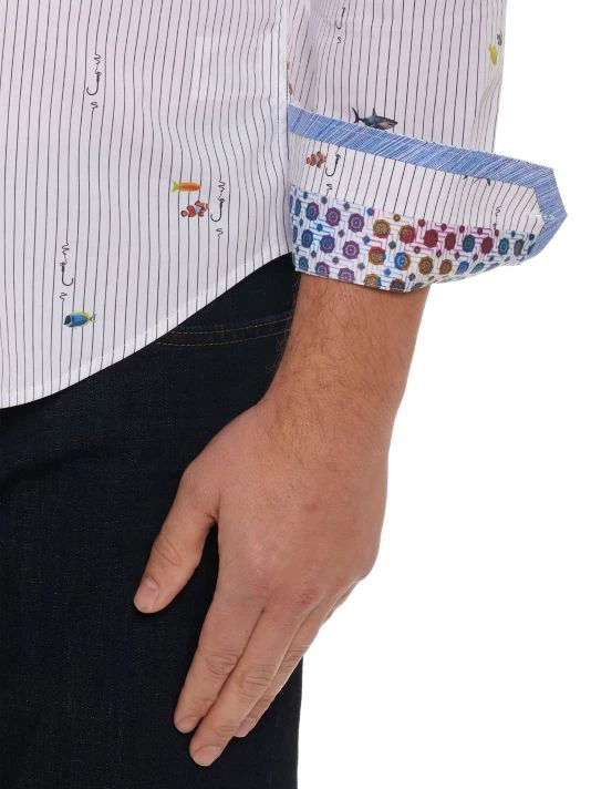 Robert Graham Today's Catch Woven Shirt For Men 7 Robert Graham Today's Catch Woven Shirt For Men - Image 5