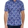 Robert Graham Hexagon-Print Short-Sleeve Shirt For Men