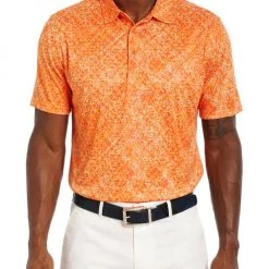 Robert Graham Downdrift Knit Polo Shirt For Men Seafoam