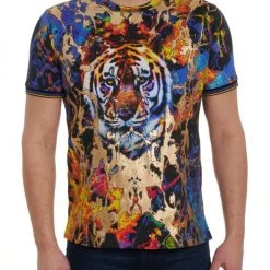 Outlet Robert Graham Store 49 Robert Graham Sumatra Tiger Knit T-Shirt For Men