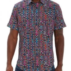 Robert Graham Crewcut Crinkle Short-Sleeve Shirt For Men -Outlet Robert Graham Store unnamed file 708