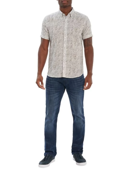 Robert Graham Marbella Dip-Dye Tailored-Fit Short-Sleeve Woven Shirt For Men 4 Robert Graham Marbella Dip-Dye Tailored-Fit Short-Sleeve Woven Shirt For Men - Image 2