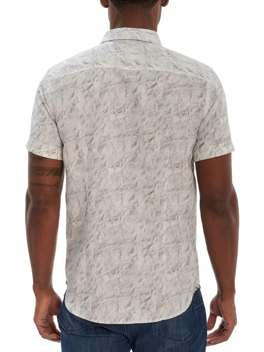 Robert Graham Marbella Dip-Dye Tailored-Fit Short-Sleeve Woven Shirt For Men 5 Robert Graham Marbella Dip-Dye Tailored-Fit Short-Sleeve Woven Shirt For Men - Image 3
