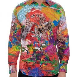Robert Graham Garden Print Sport Shirt For Men