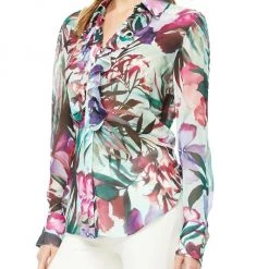Robert Graham Chrissy Ruffle Blouse -Outlet Robert Graham Store unnamed file 722