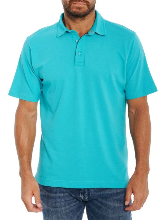Robert Graham Sea Level Knit Polo Shirt For Men Seafoam 3 Robert Graham Sea Level Knit Polo Shirt For Men Seafoam