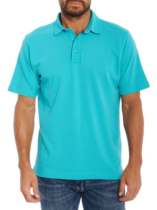 Robert Graham Sea Level Knit Polo Shirt For Men Seafoam 5 Robert Graham Sea Level Knit Polo Shirt For Men Seafoam - Image 3
