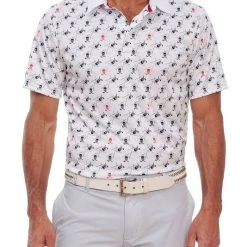 Robert Graham Skull Golf-Print Polo For Men White -Outlet Robert Graham Store unnamed file 747