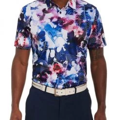 Robert Graham Rip Tide Short-Sleeve Knit Polo For Men