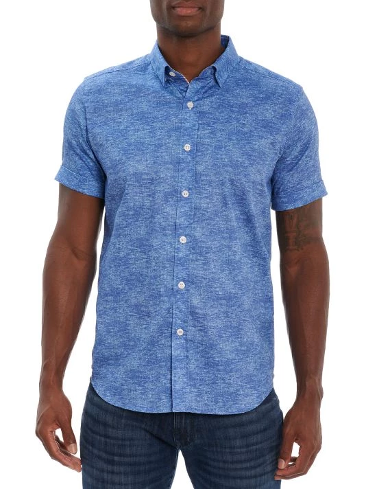 Robert Graham Contessa Cotton Short-Sleeve Shirt For Men Red 6 Robert Graham Contessa Cotton Short-Sleeve Shirt For Men Red - Image 4