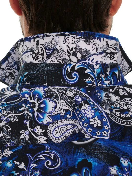 Robert Graham Sunami Paisley Print Short-Sleeve Shirt For Men 7 Robert Graham Sunami Paisley Print Short-Sleeve Shirt For Men - Image 5