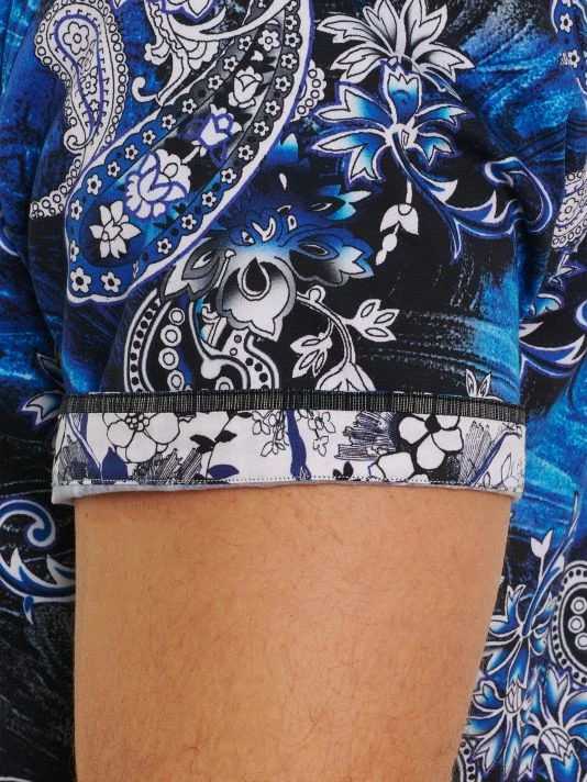 Robert Graham Sunami Paisley Print Short-Sleeve Shirt For Men 8 Robert Graham Sunami Paisley Print Short-Sleeve Shirt For Men - Image 6