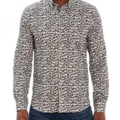 Robert Graham Black Beard Skull Woven Shirt For Men