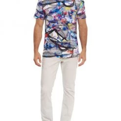 Robert Graham Color Splat Graphic T-Shirt For Men -Outlet Robert Graham Store unnamed file 874