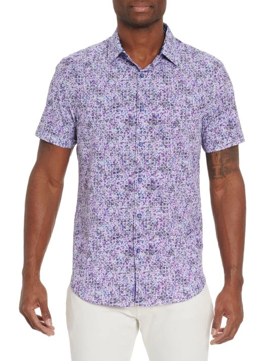 Robert Graham Sail Away Abstract-Print Short-Sleeve Shirt For Men 3 Robert Graham Sail Away Abstract-Print Short-Sleeve Shirt For Men