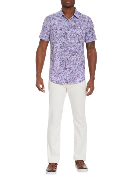 Robert Graham Sail Away Abstract-Print Short-Sleeve Shirt For Men 4 Robert Graham Sail Away Abstract-Print Short-Sleeve Shirt For Men - Image 2