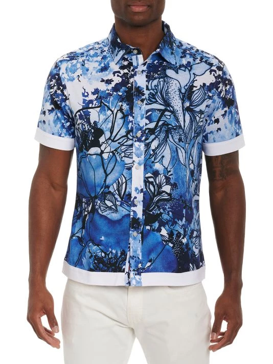 Robert Graham Mayflower Knit Shirt For Men 3 Robert Graham Mayflower Knit Shirt For Men