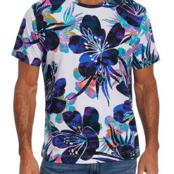 Robert Graham Tiki Floral-Print T-Shirt For Men